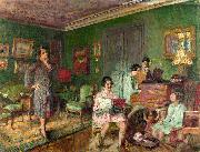 Edouard Vuillard Madame Andre Wormser and her Children oil painting reproduction